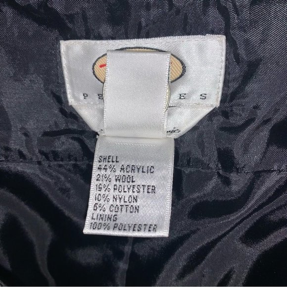 NWT Vintage Talbots Two Piece Skirt Jacket Buffalo Plaid Tan Black Size 6 Petite - Picture 16 of 16